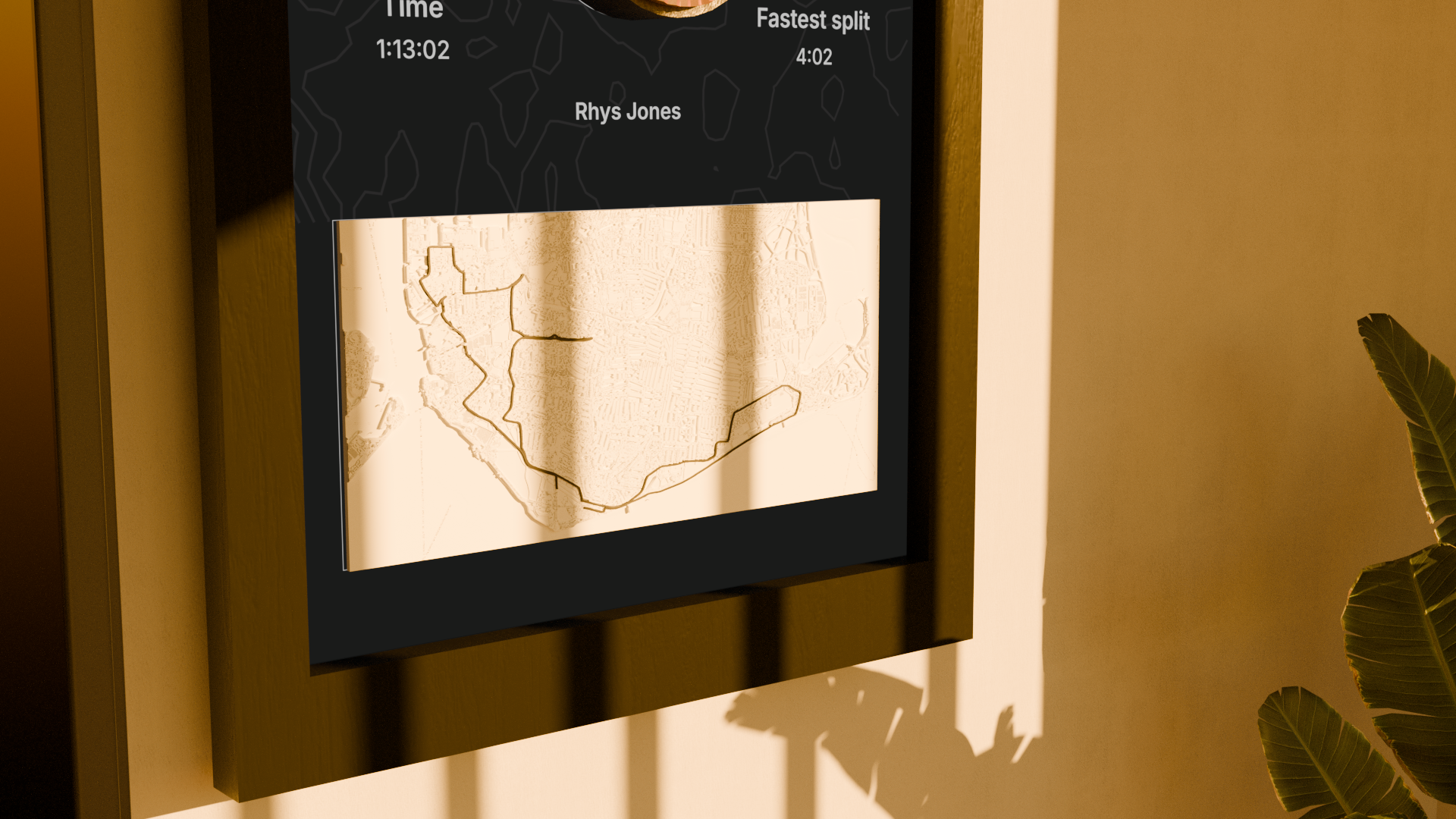 Black Trail Forge frame, map detail